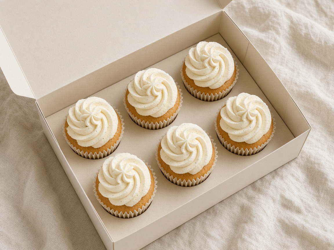 Caja de seis cupcakes